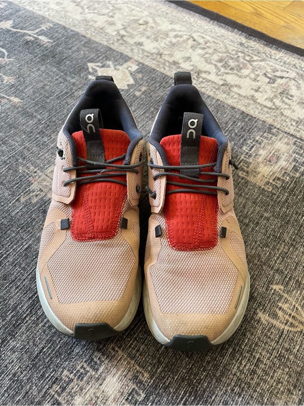 Girls QC pink sneakers. Size 3.5